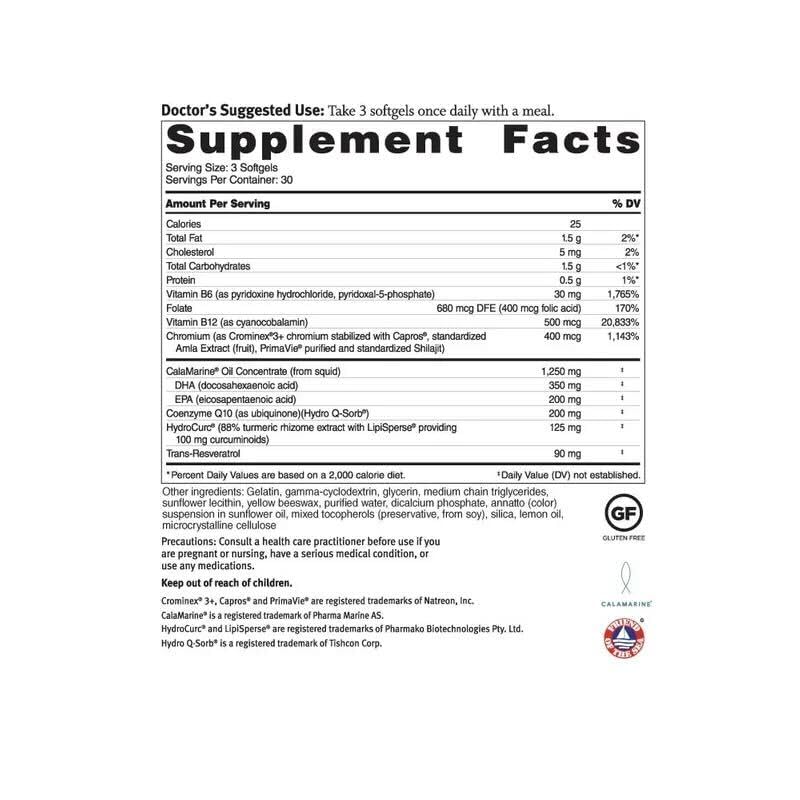 Dr. Sinatra Omega Q Plus PRO – CoQ10 200 mg & Resveratrol 90 mg (90 Softgels)