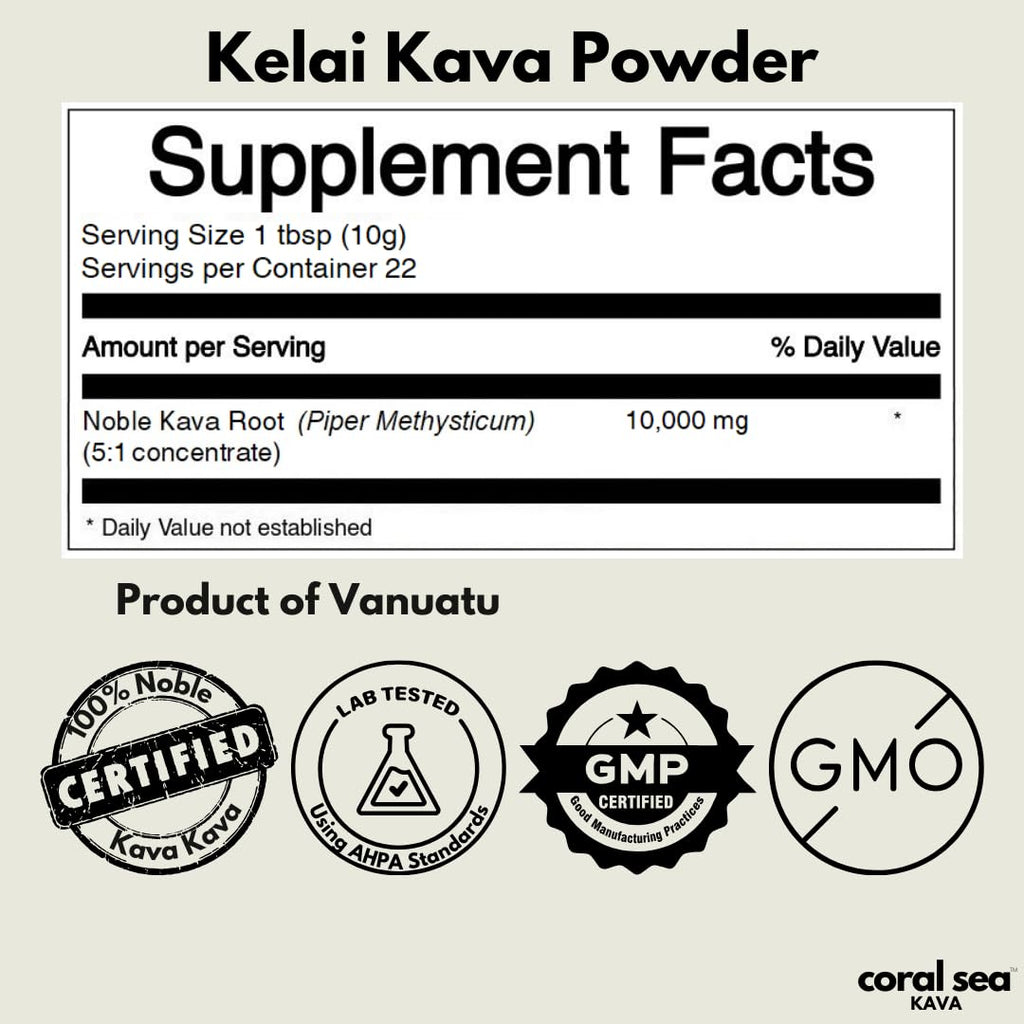 Kava Powder Noble Kava Root – Vanuatu 8oz | Calming, Ceremonial Pacific Tradition