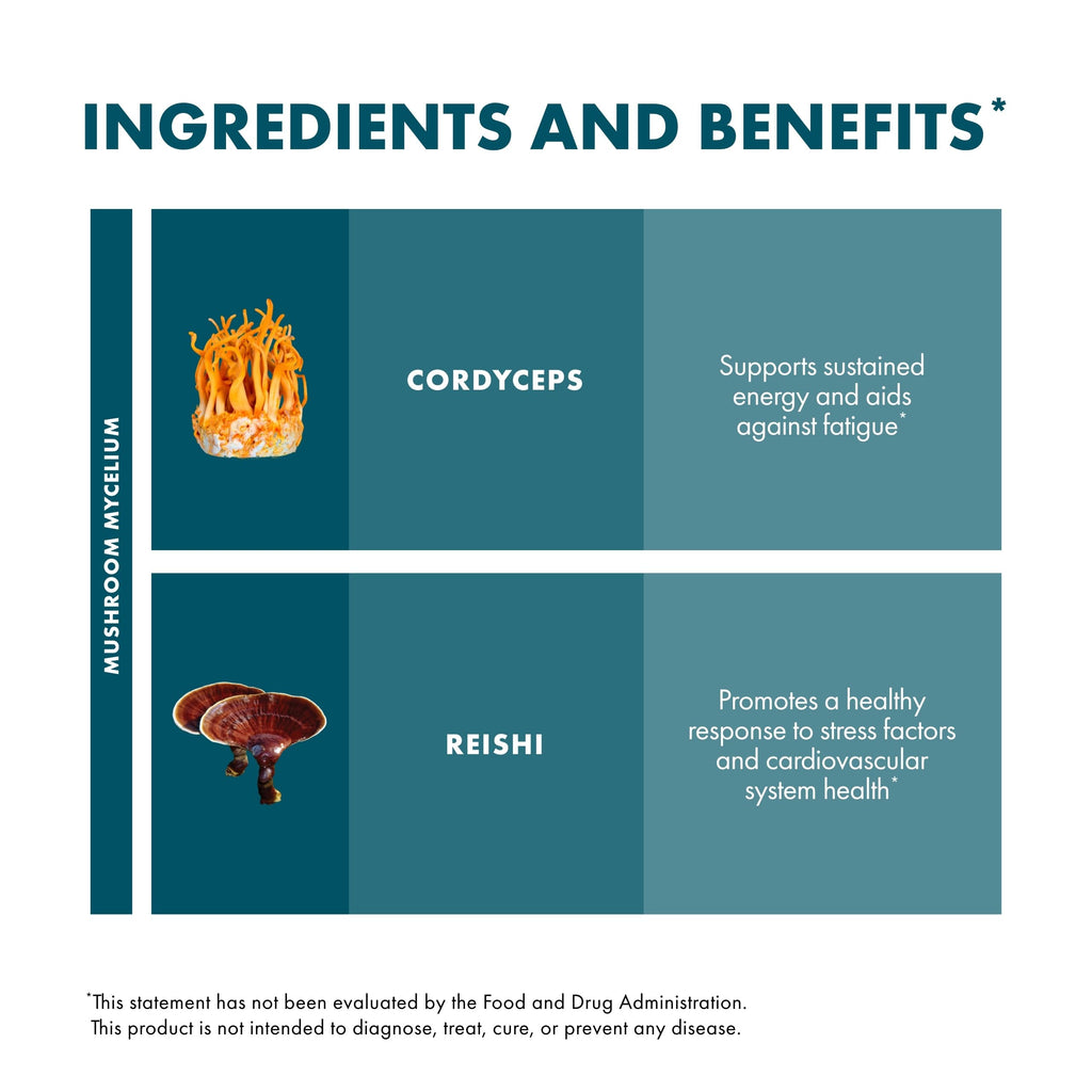Host Defense CordyChi Capsules - Energy & Immune Support Supplement - Cordyceps & Reishi Mushroom Supplement for Relaxation & Respiratory Support - Aids Against Tiredness - 60 Capsules (30 Servings)*