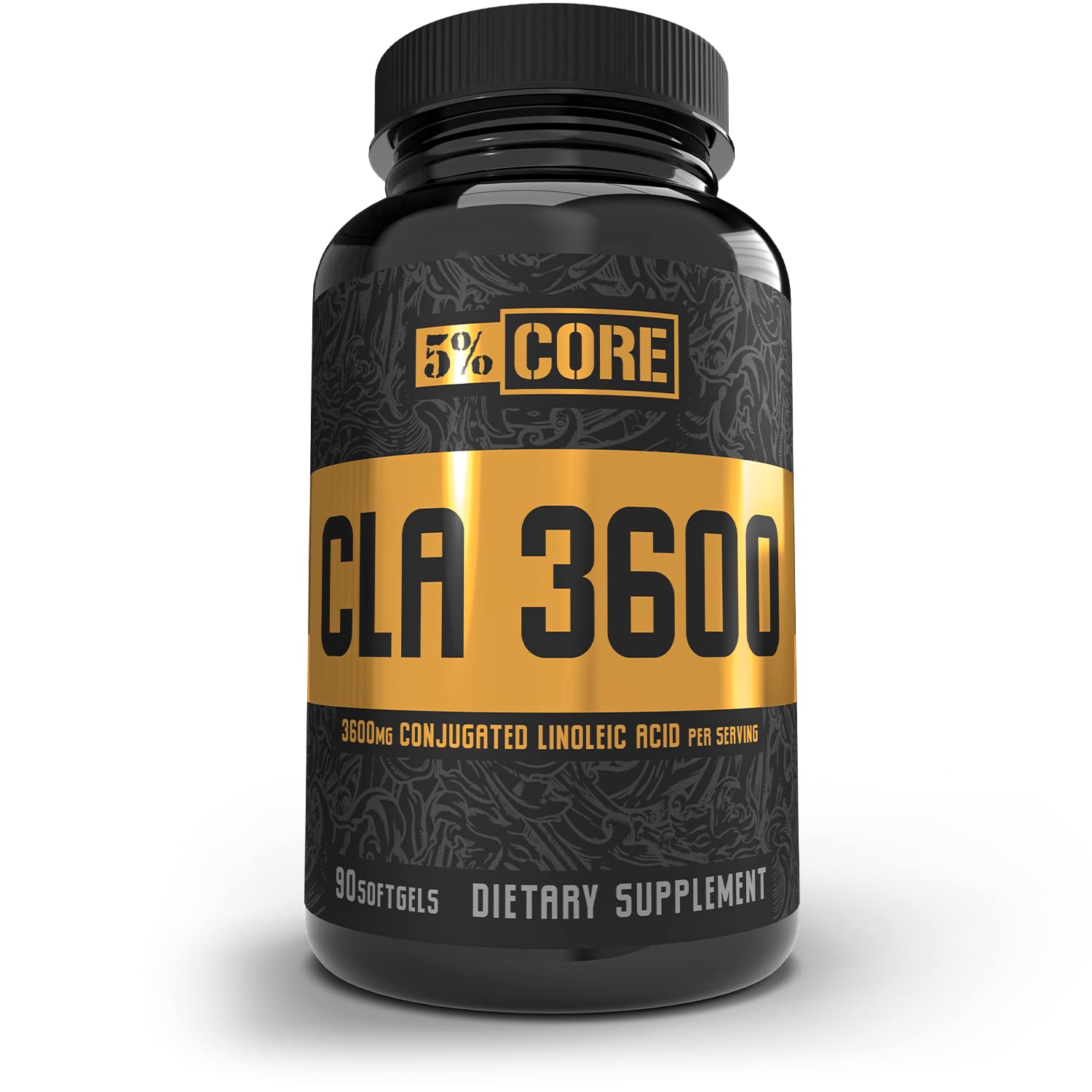 5% Nutrition Core CLA – 3,600 mg CLA from Safflower Oil for Weight Loss, Metabolism & Muscle Preservation