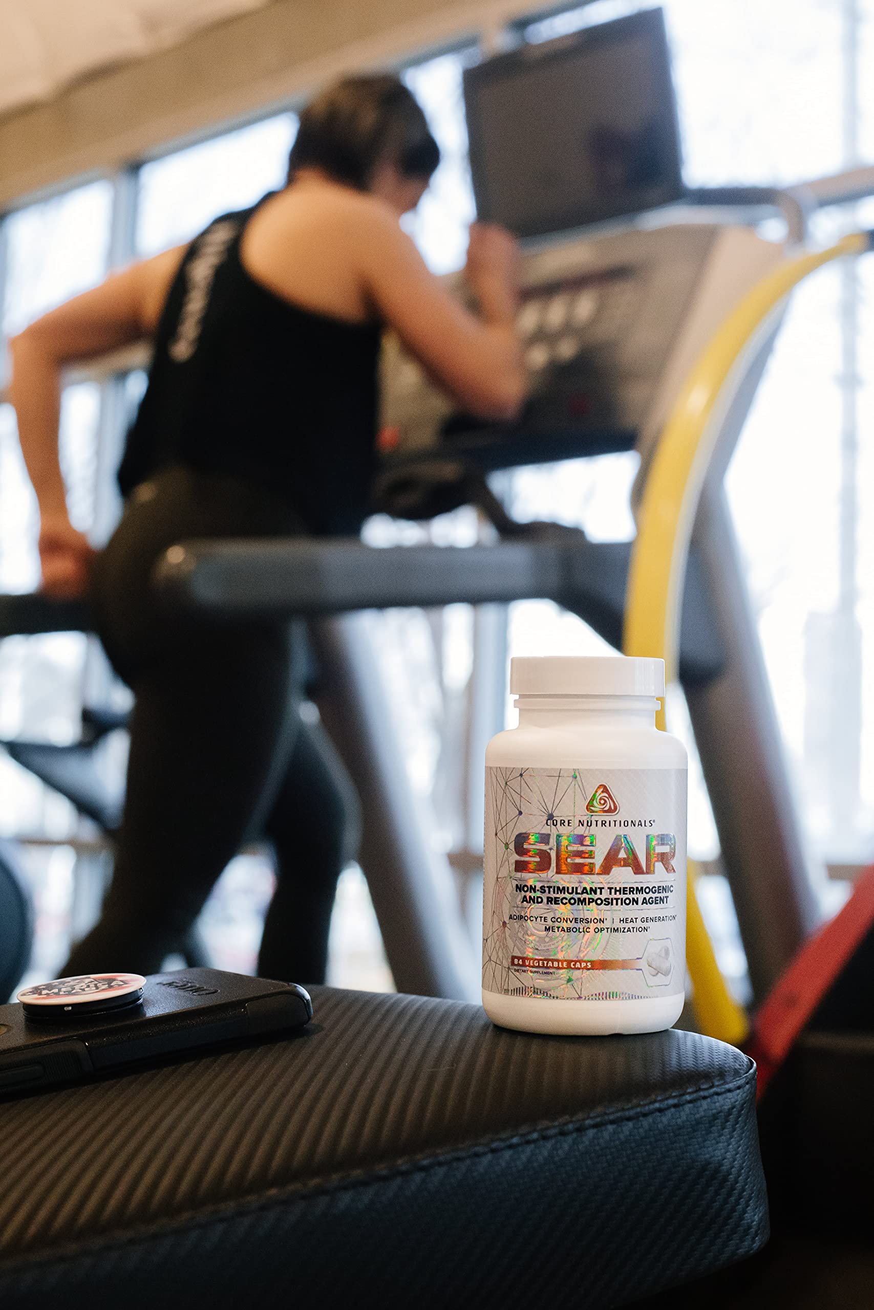 Core Nutritionals SEAR Thermogenic Fat Burner | Non-Stim Recomposition Agent | Paradoxine & Grains of Paradise | 84 Vegetable Capsules