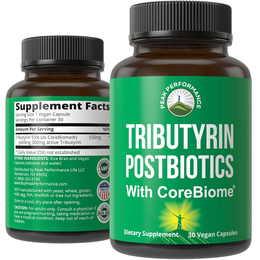CoreBiome Tributyrin Postbiotic for Gut Health Clinically Tested