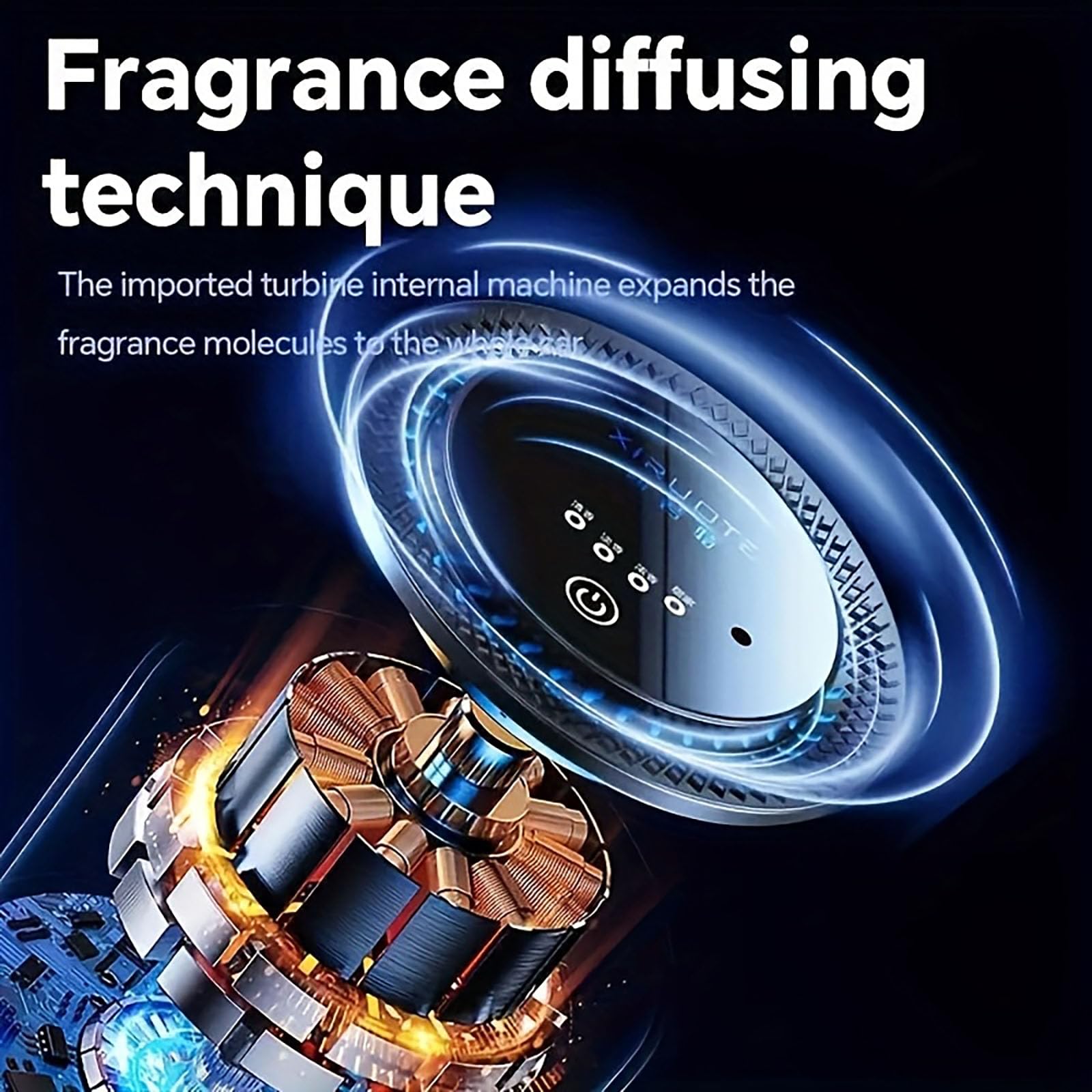 CORLAGOON Waterless Diffuser — Car & Home Aromatherapy, 4 Modes, USB-C Quick Charge