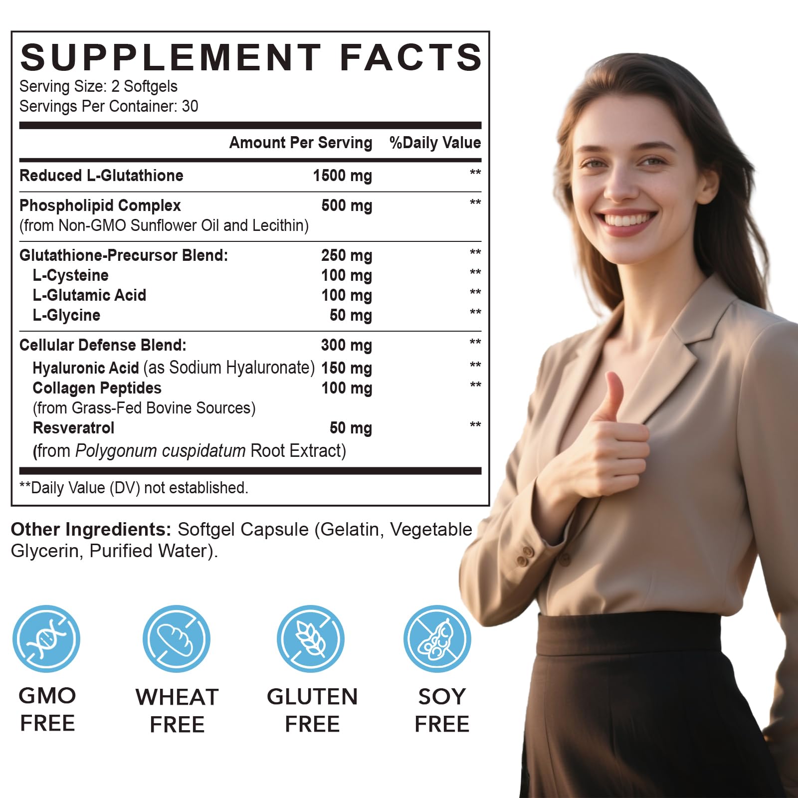 CORPORALIGHT Liposomal Glutathione Softgels | Enhanced Absorption & Immune Support