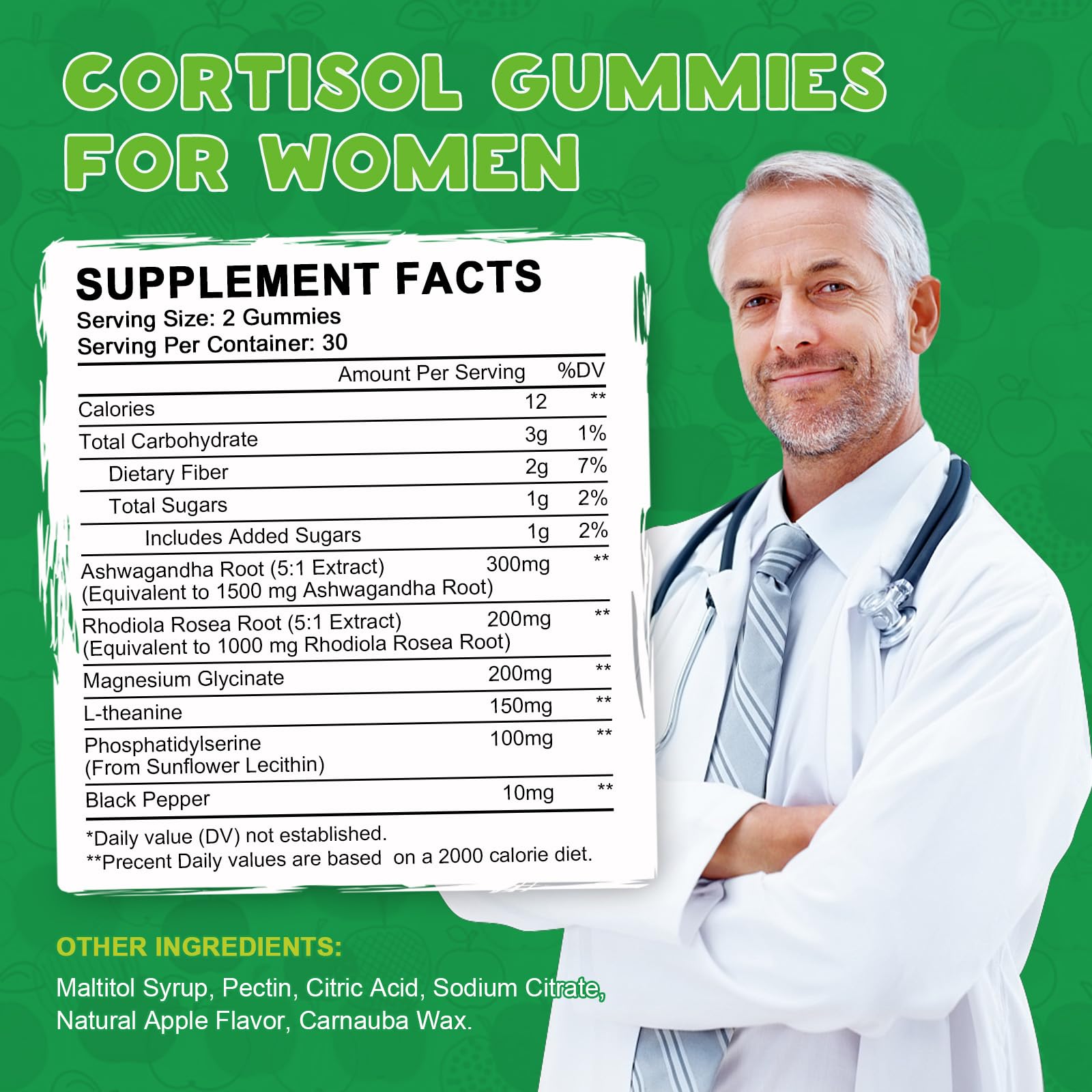 Cortisol Detox Gummies for Women – Mood, Sleep & Focus (30-Day Vegan)