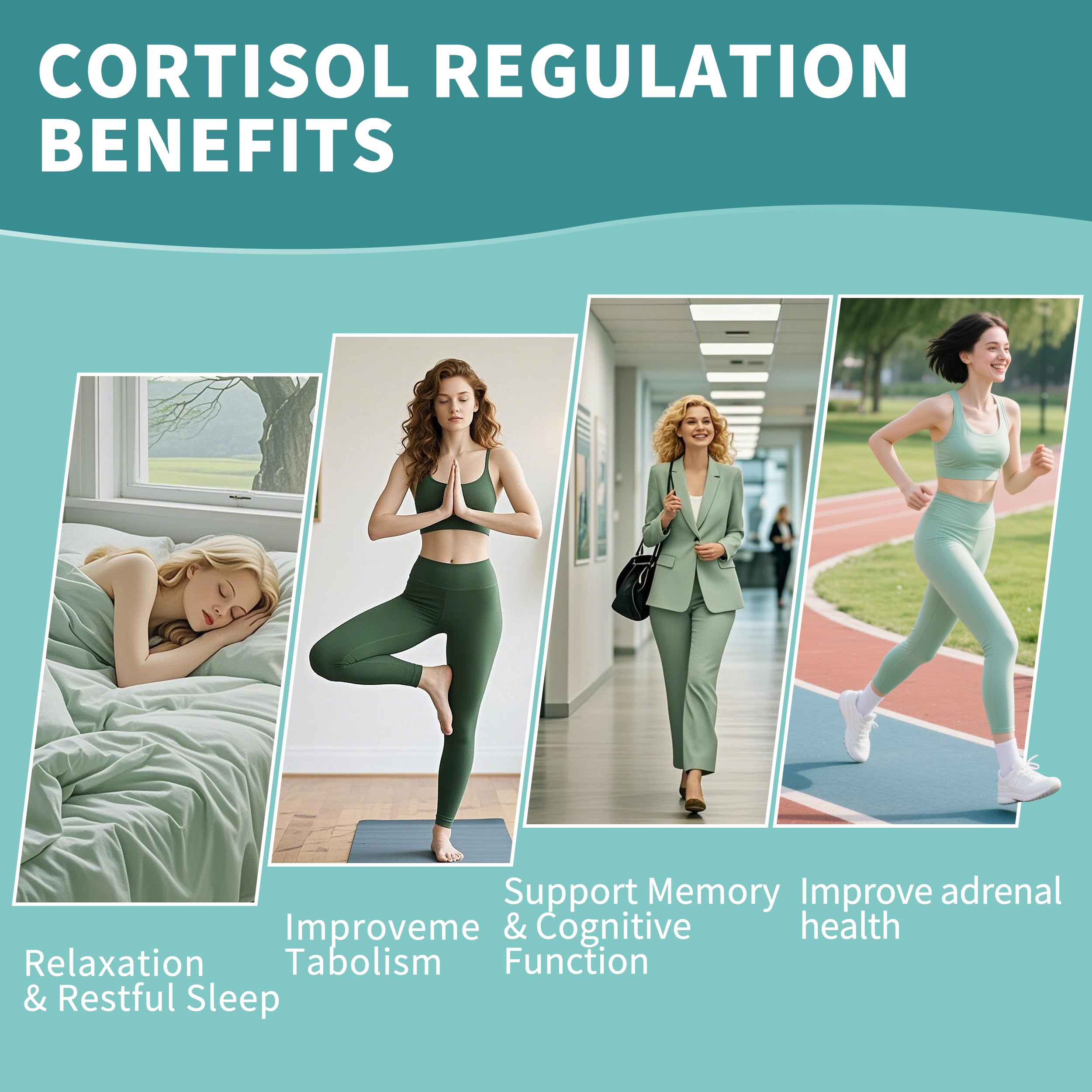 2 Pack Cortisol Gummies for Women – Ashwagandha, Rhodiola, Magnesium | 120 Gummies
