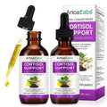 Cortisol Reducer Liquid Drops – 10-in-1 Formula for Hormone Balance (60ml/2oz, Pack of 2)