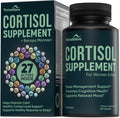 Cortisol Supplements for Women & Men – Stress & Mood Support | Bacopa Monnieri, Lemon Balm, Ashwagandha, 5-HTP, GABA, L-Theanine • 60 Capsules