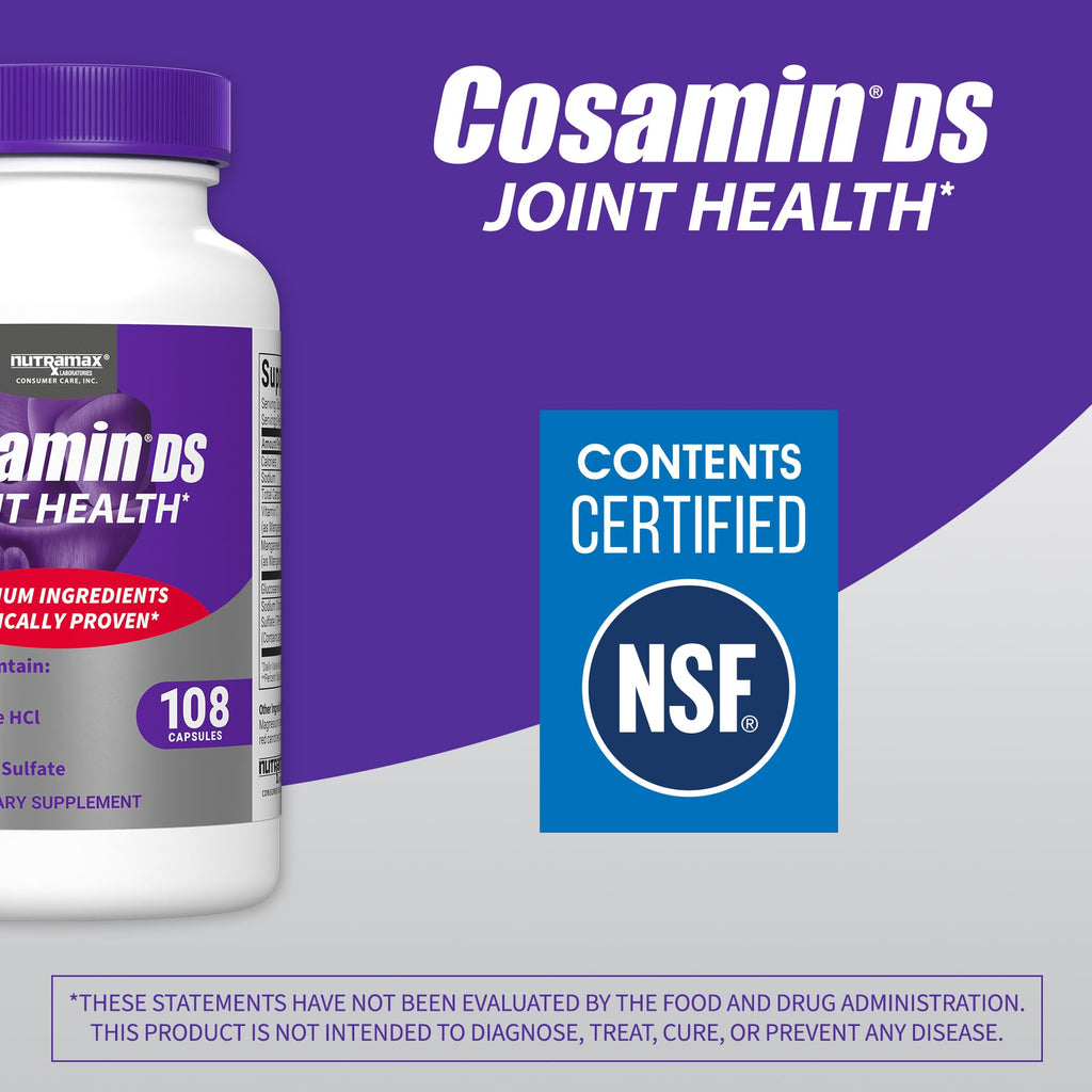 Cosamin DS Joint Health – Glucosamine & Chondroitin, 108 Caps