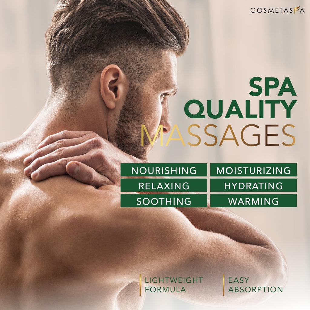 Cosmetasa Sore Muscle Massage Oil 8.8 oz – Arnica, Peppermint & Lavender