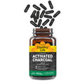 Country Life Activated Organic Coconut Charcoal Capsules, 260mg – Natural Charcoal Supplement for Gas and Bloating Relief, Gluten-Free, 180 Vegan Capsules