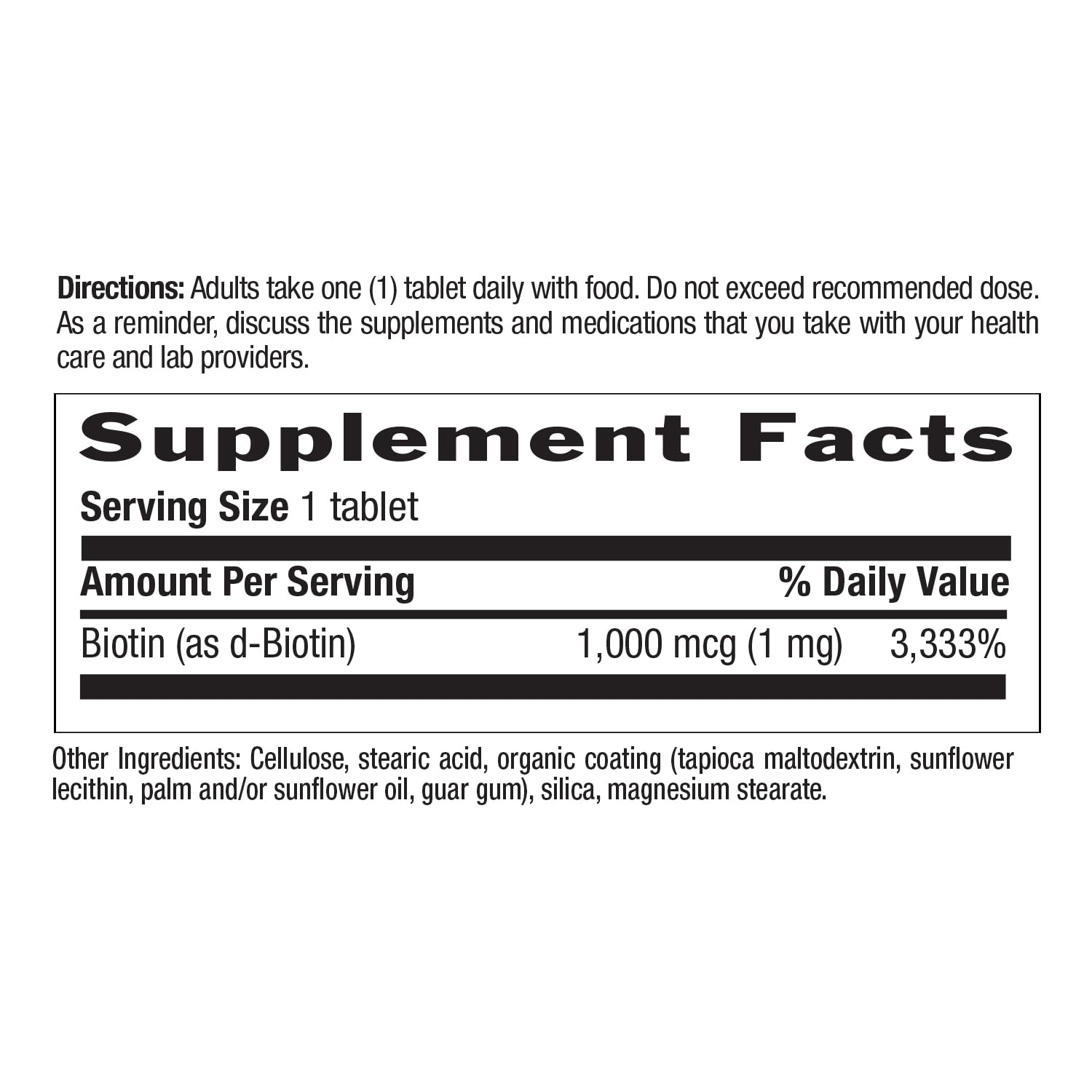 Country Life Biotin 1mg – Healthy Hair, Skin & Nails (Pack of 2) | Gluten Free, Vegan, Halal, Non-GMO