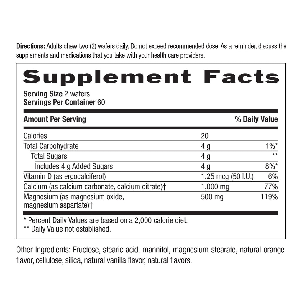 Country Life Cal-Snack Calcium Magnesium with Vitamin D – Dairy-Free, Gluten Free, Vegan
