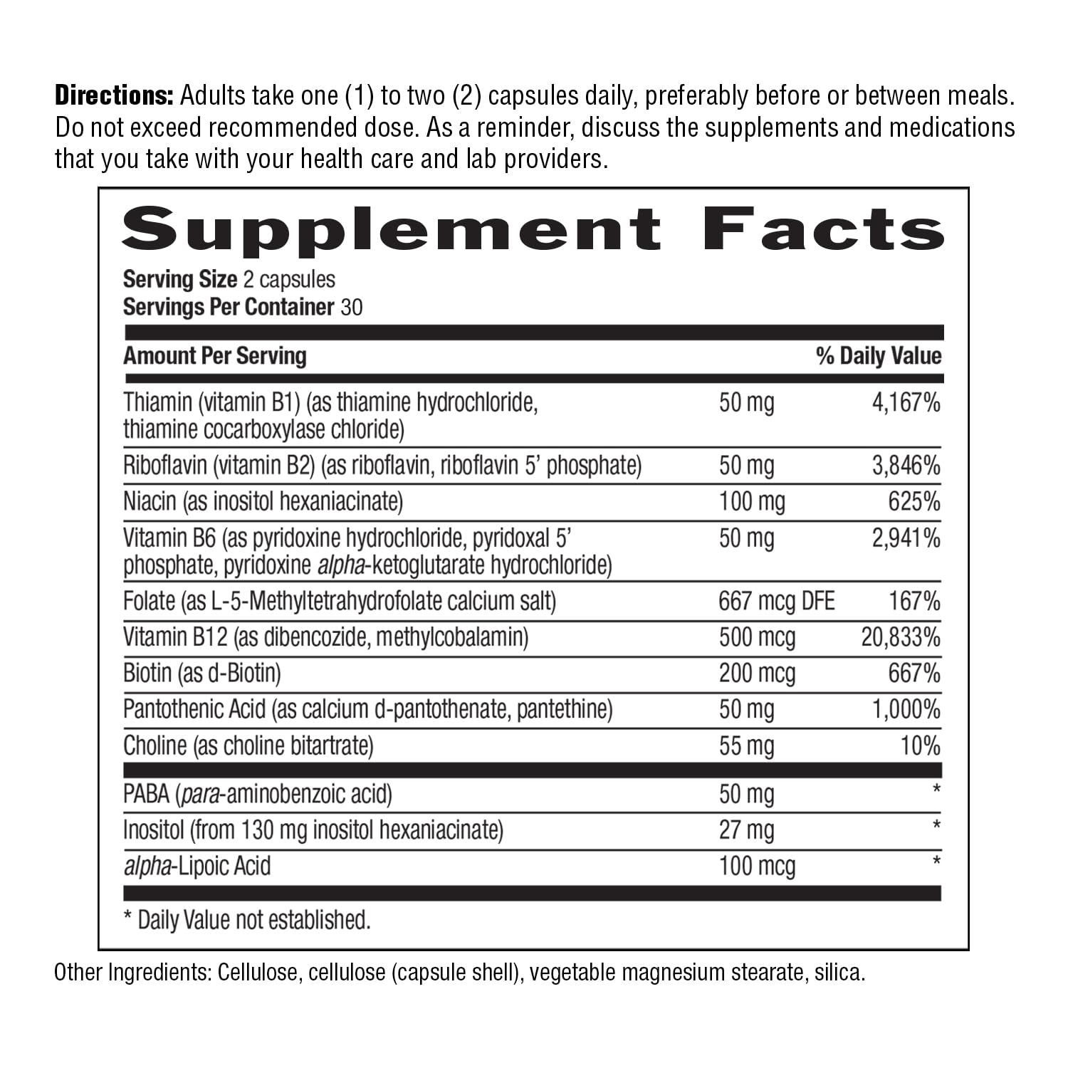 Country Life Coenzyme B-Complex, 60 Capsules – Energy, Metabolism & Mood Support (Vegan)