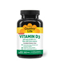 Country Life Vitamin D3 5000 IU – High Potency, Non-Fish, Gluten-Free