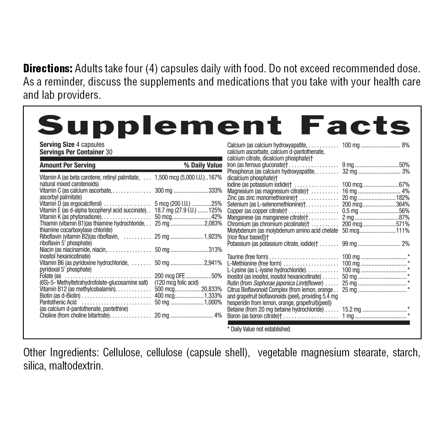 Country Life Max for Vegans - 120 Vegan Capsules - Daily Multivitamins - Immune Support Supplement - Gluten-Free