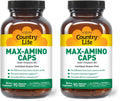 Country Life Maxi-Amino: 16 Free-Form Amino Acids, 90 Veg Capsules per Bottle, Pack of 2 | Gluten Free & Vegetarian