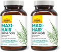 Country Life Maxi-Hair Supplement – 2000mcg Biotin, Hair, Skin & Nails – Gluten-Free & Vegetarian – Pack of 2
