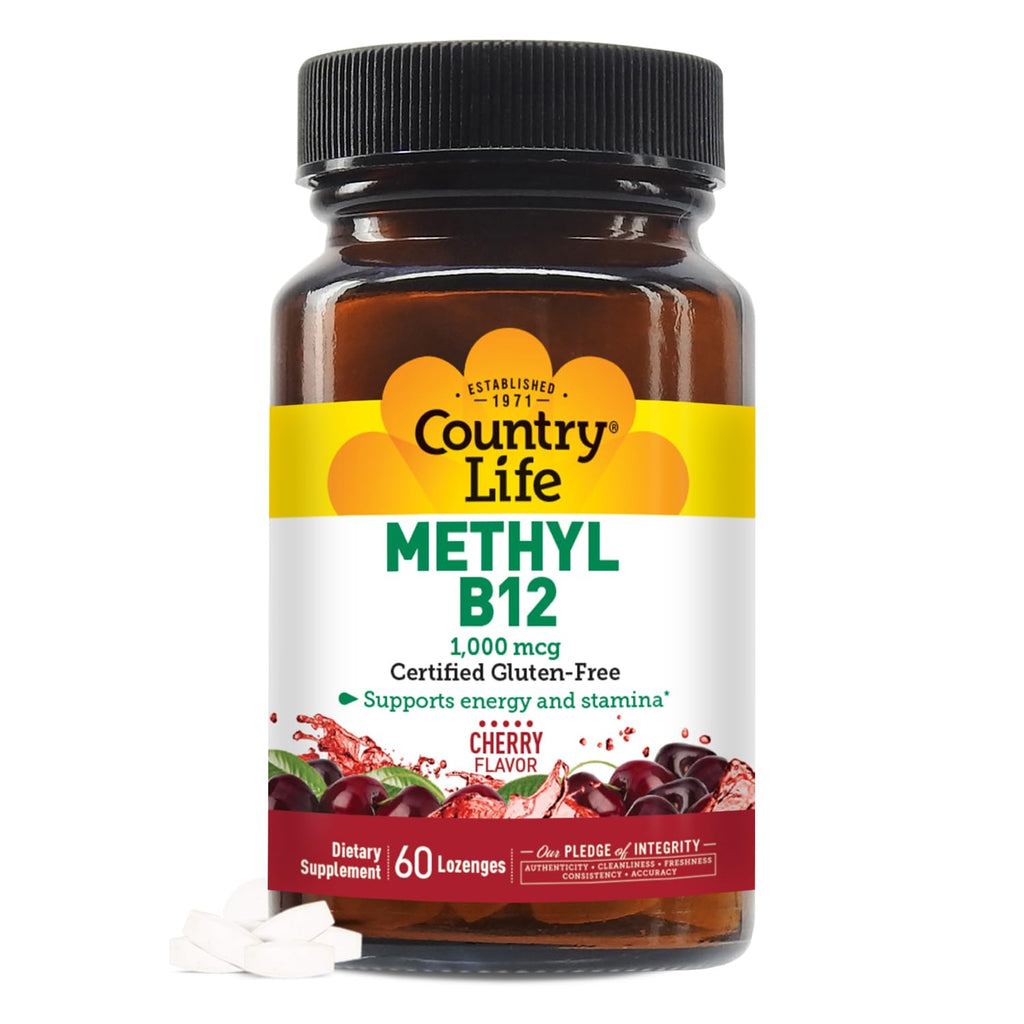 Country Life Methyl B-12 Capsules 1000 mcg - 60 Count