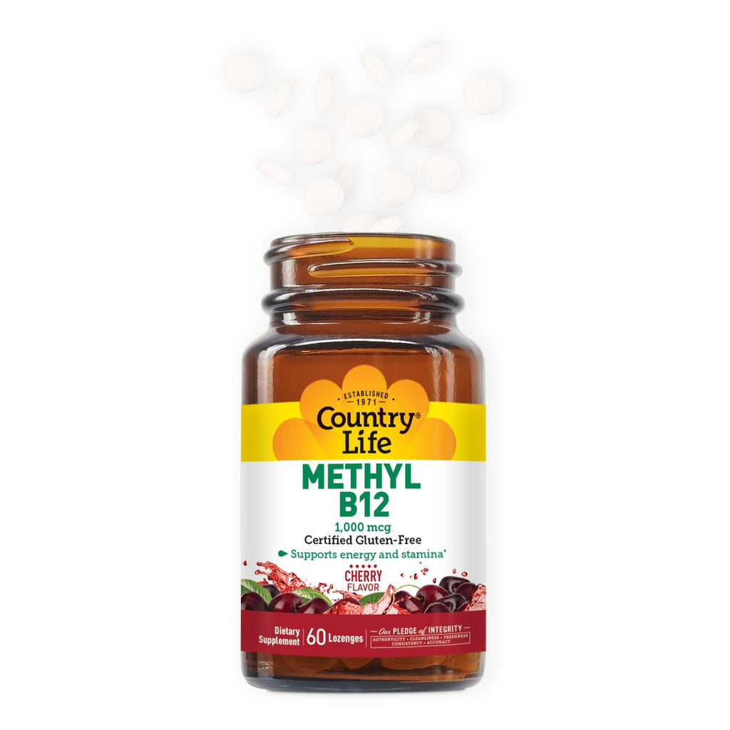 Country Life Methyl B-12 Capsules 1000 mcg - 60 Count