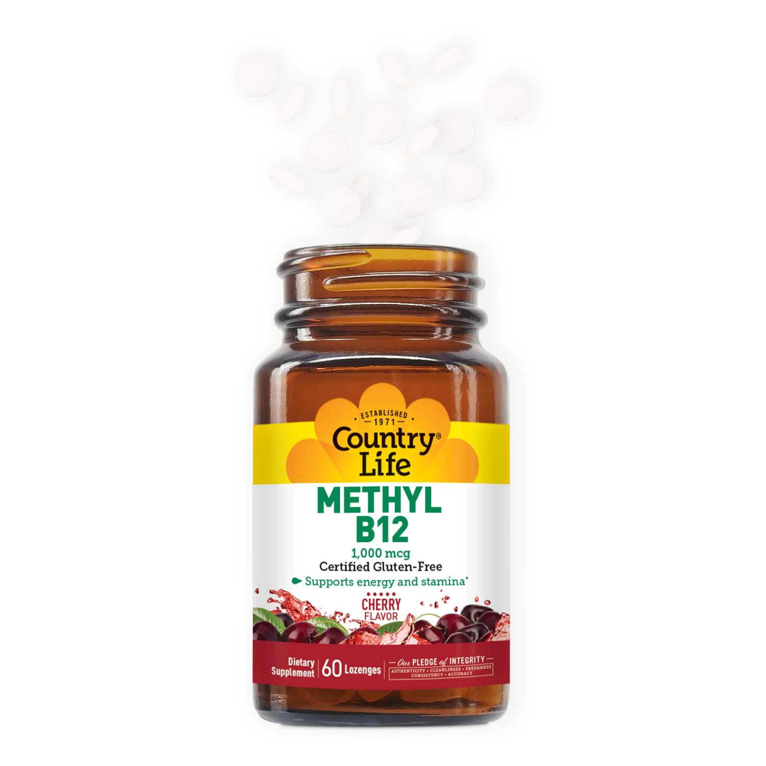 Country Life Methyl B-12 Capsules 1000 mcg - 60 Count