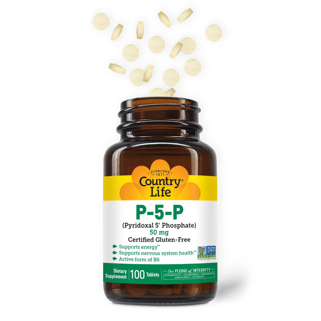 Country Life P-5-P Vitamin B6 – Bioavailable B6 (P-5-P) for Energy