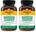 Country Life Target-Mins Magnesium Potassium Aspartate 600mg/198mg – 90 Tablets – Gluten Free & Vegan (Pack of 2)