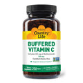 Country Life Vitamin C Buffered with Bioflavonoids - 500mg, 250 Tablets | Gluten Free & Vegan