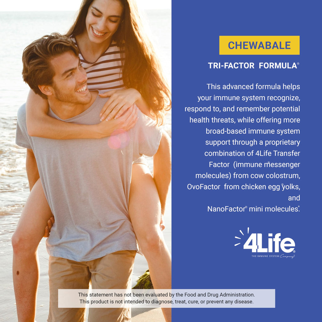 4Life Transfer Factor Chewable Tri-Factor Formula – Citrus Cream, 90 Tablets