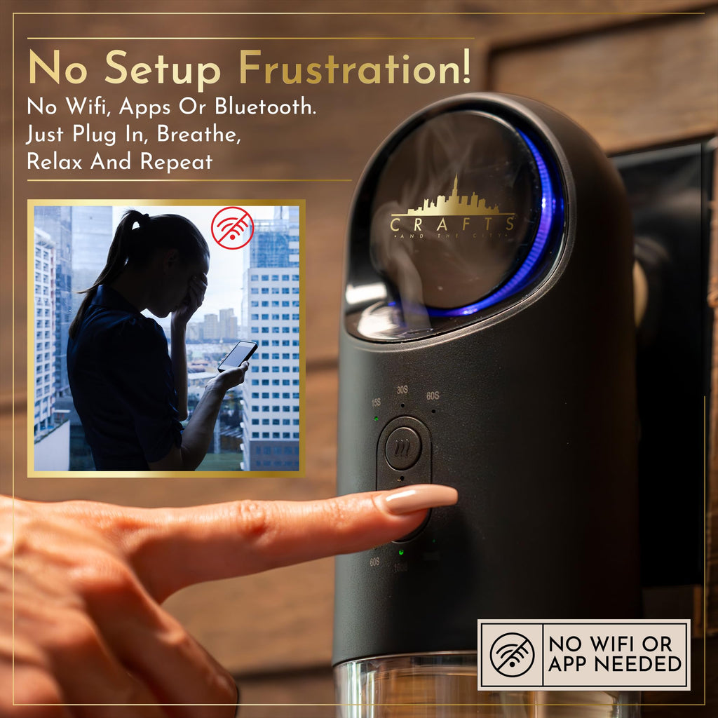 Crafts and the City Esscentialight Wireless Waterless Diffuser – Cordless Plug-In