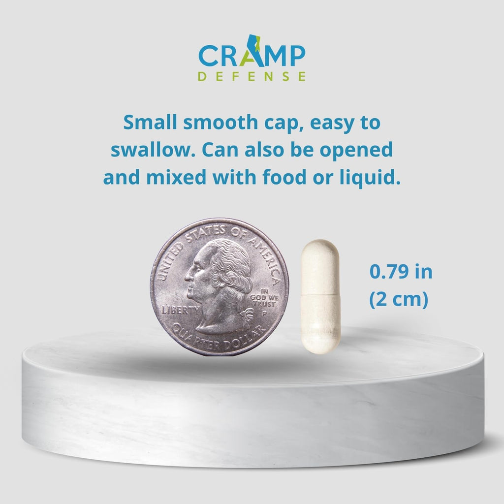 Cramp Defense Leg Cramps Pills — Organic Magnesium Capsules, High Absorption, Made in USA (3–6 Month Supply)