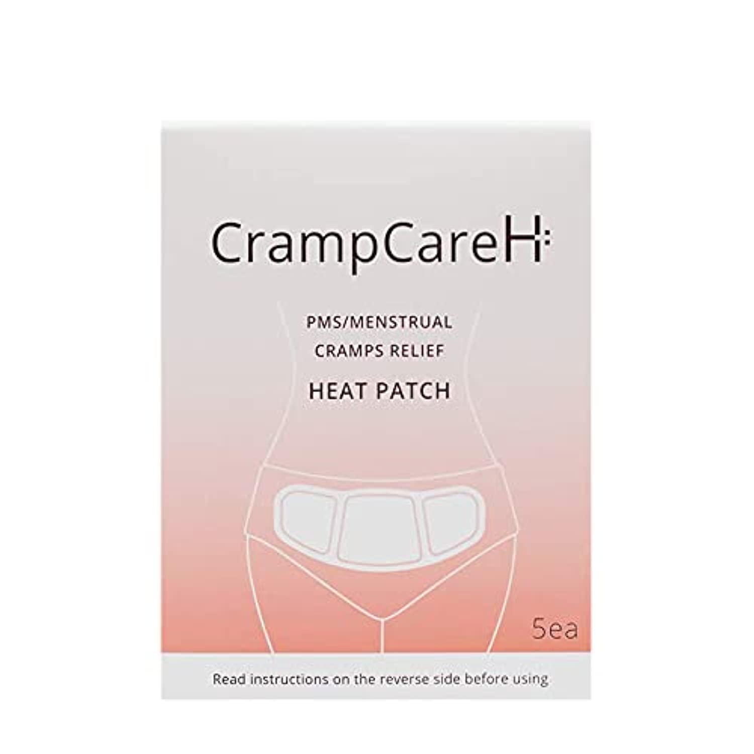CrampCareH 5-Patch PMS Heat Patch with Wide Wings – FDA-Registered