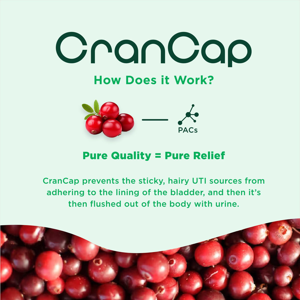 CranCap Cranberry Pills – Urinary Tract Health, 36mg PACs | Heale