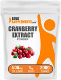 BulkSupplements Cranberry Extract Powder – 500mg/Serving, 1kg, Vegan & Gluten Free