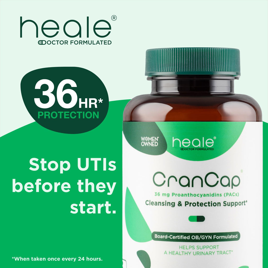 CranCap Cranberry Pills – 90 Count, 36 mg PACs, UTI Support, Vegan & Non-GMO