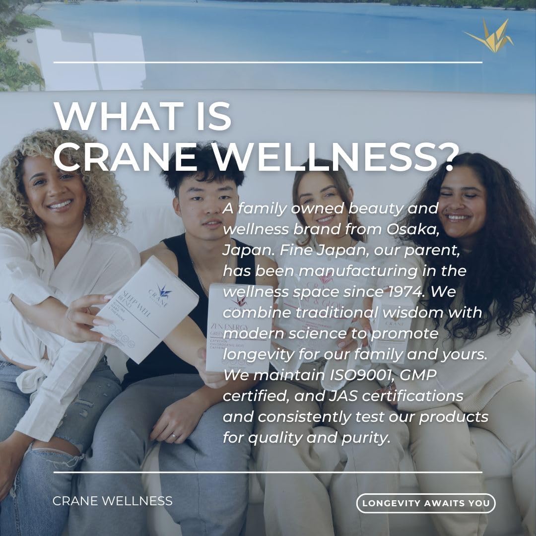 CRANE WELLNESS Nattokinase 6,000 FU | Non-GMO, Vegan, Gluten Free | Made in Japan