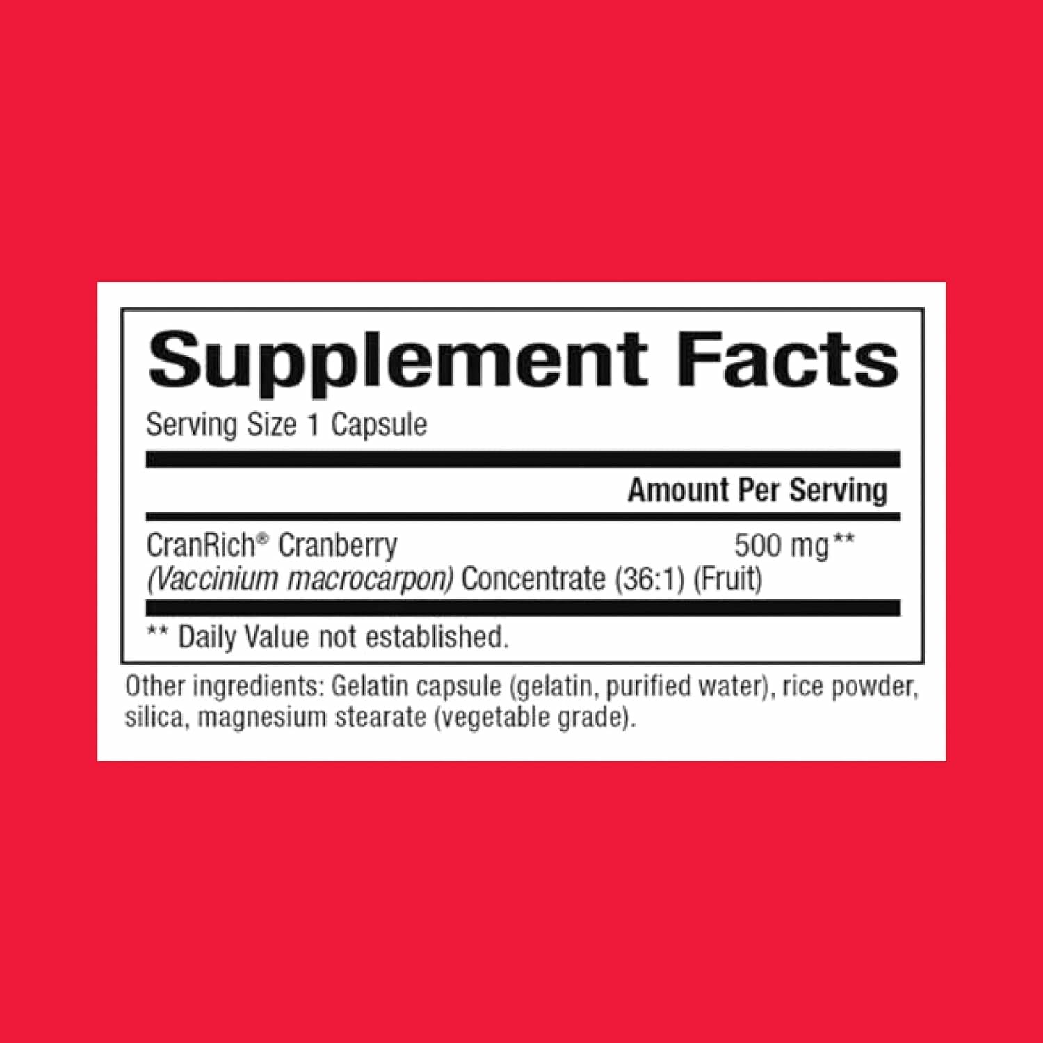 CranRich Cranberry Concentrate - Urinary Tract Support, 90 Caps | Natural Factors