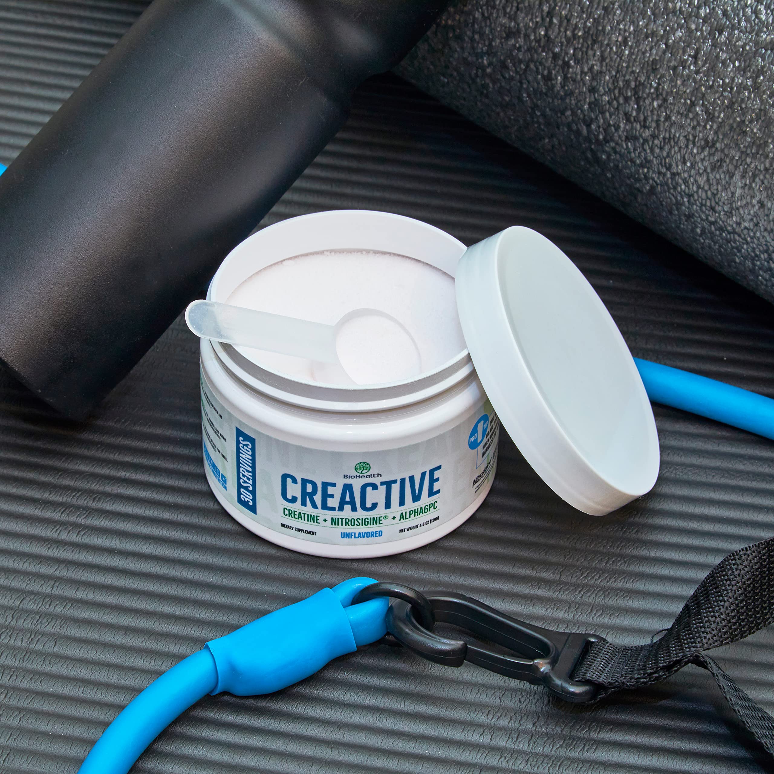 BioHealth Nutrition CreActive Creatine HCL + Nootropic + Nitric Oxide - Supports Muscle Performance, Cellular Energy Production & Cognitive Function (Unflavored)