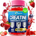 Creatine Monohydrate Gummies with Taurine, Vitamin B6 & B12 – Pre-Workout, Vegan, 60 Count