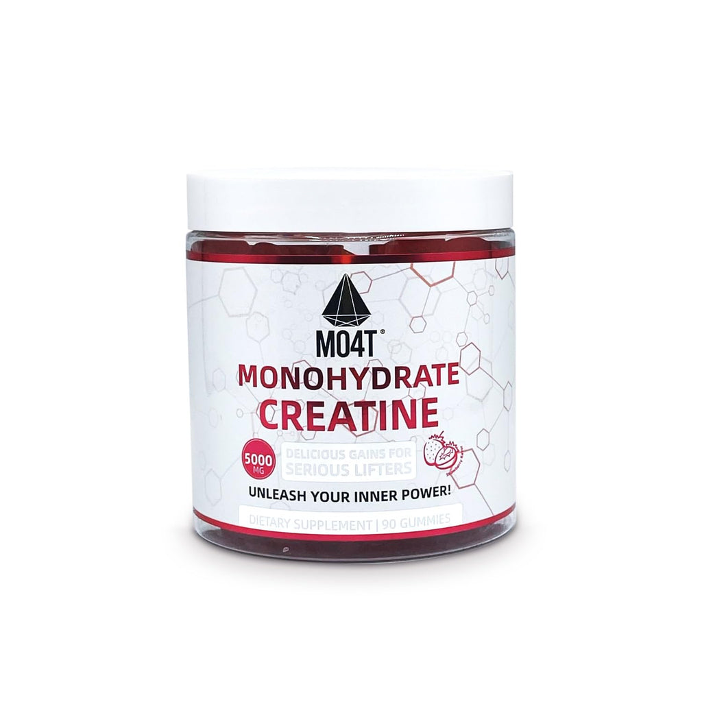 Creatine Monohydrate Gummies 5000 mg – Sugar Free, Strawberry Flavor