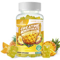 Creatine Monohydrate Gummies Complex – 6400mg per Serving, L-Taurine & Vitamin B12, Sugar Free Pineapple 90 Gummies