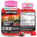Creatine Monohydrate Gummies – Berry Pre-Workout for Men & Women, Taurine & B12, 60 Count