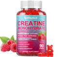 Creatine Monohydrate Gummies 8000mg with BCAA, L-Carnitine, Taurine & Vitamin B12 – Raspberry Flavor, 90 Count