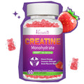 Creatine Monohydrate Gummies – Sugar Free Vegan, Strawberry, 60 Count