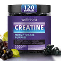 Creatine Monohydrate Gummy – 5000mg/Serving, 120 Gummies, Blackcurrant