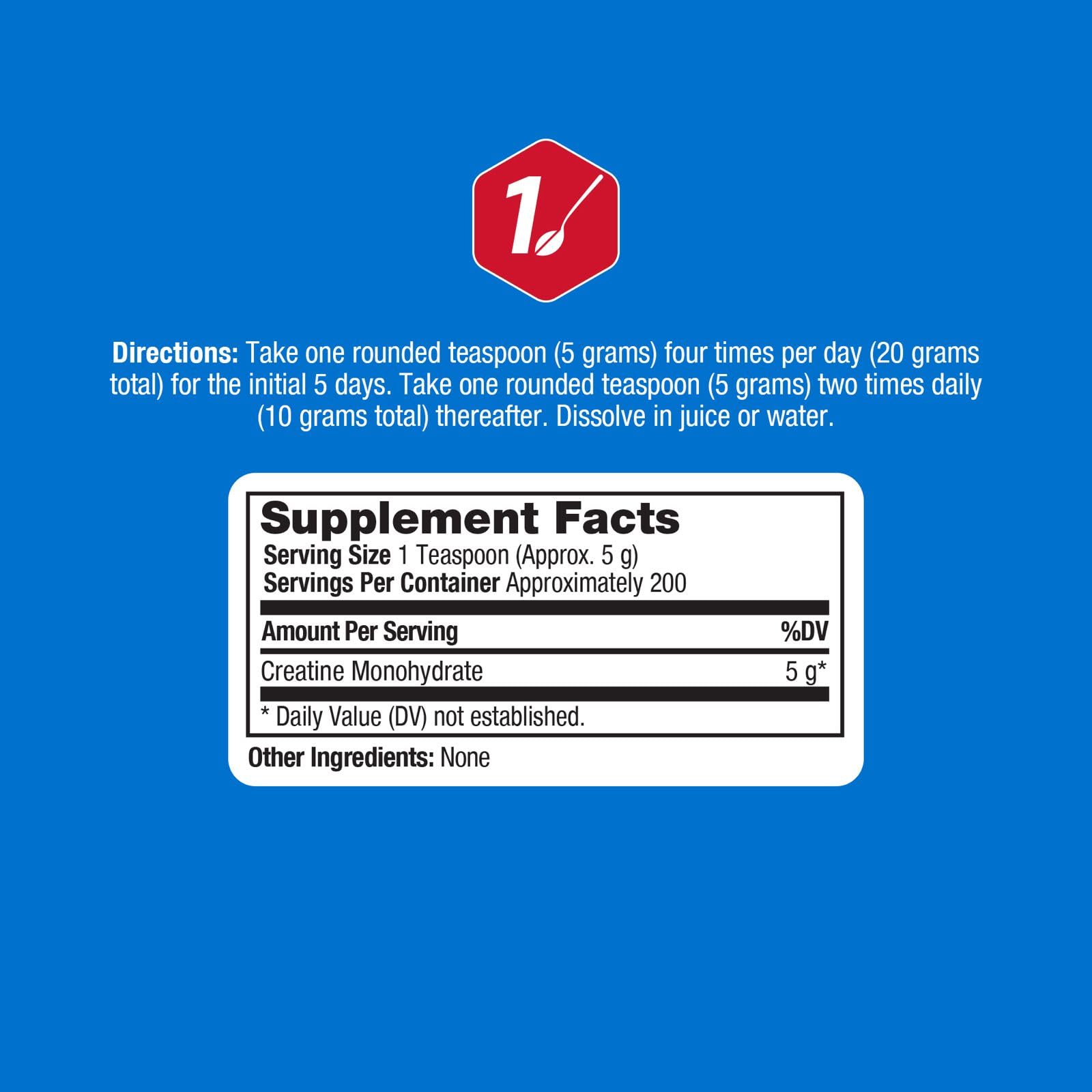 ProLab Nutrition Creatine Monohydrate Micronized Powder 1000g - Pure Creatine for Muscle Strength, Power & Endurance (Unflavored, 5g per serving, 200 servings)