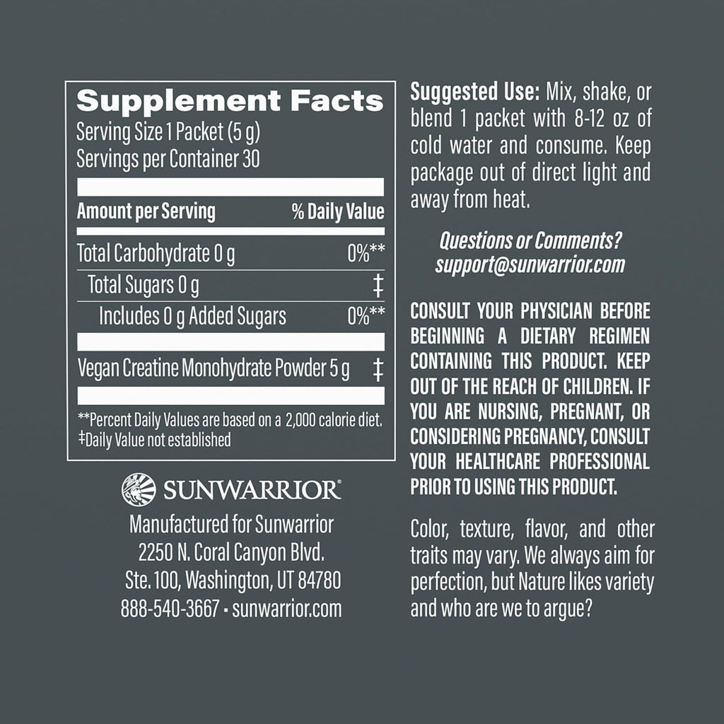Creatine Monohydrate Powder – Micronized, Vegan & Keto | 30 Servings