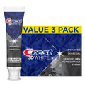 Crest 3D White Advanced Charcoal Toothpaste with Fluoride - 3.3 oz Pack of 3