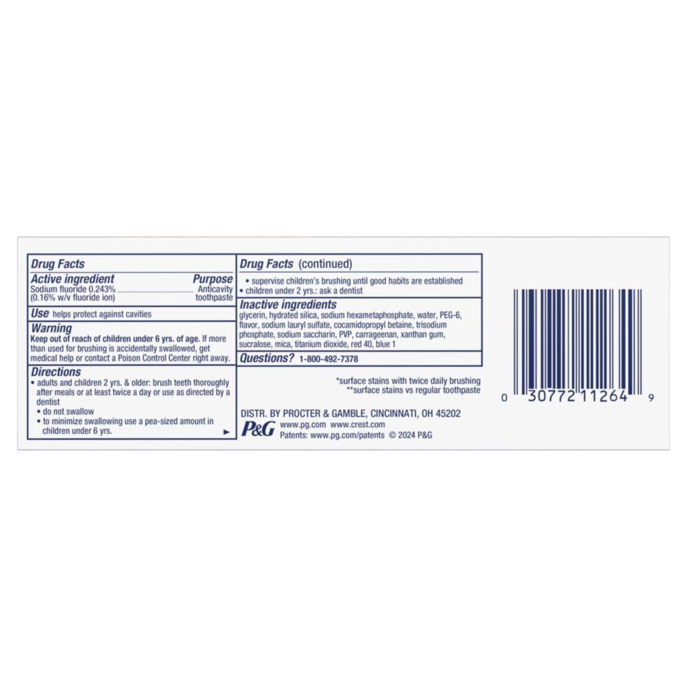 Crest 3D White Brilliance Luminous Purple Toothpaste – Bulk Pack 3x4.6 oz