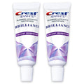 Crest 3D White Brilliance Toothpaste – Vibrant Peppermint | Travel Size 0.85 oz (24 g) 2-Pack